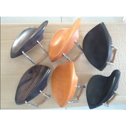 6 pcs violin chin rest (Stuber & TEKA )with bracket 4/4 Ebony rosewood boxwood