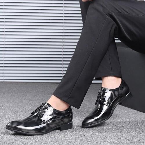Scarpe loafers dress leather vestir uomo para shoe large de masculino formal genuine casual fashion shoes summer 2020 black man