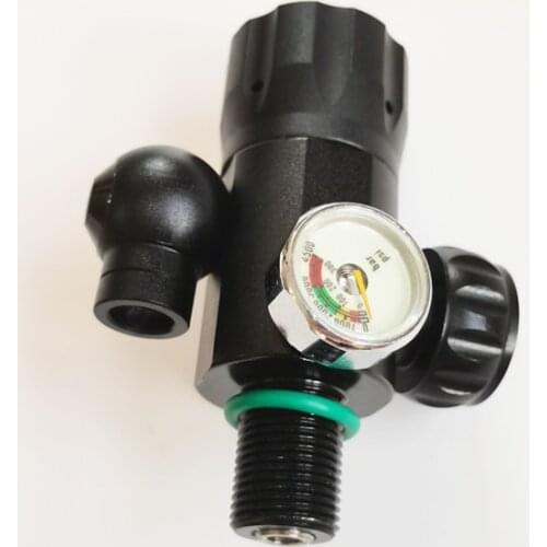 Silvery 200bar Scuba Diving Valve M18x1.5 3000PSI First Level Pressure Reducing Valve For Diving Oxygen Cylinder