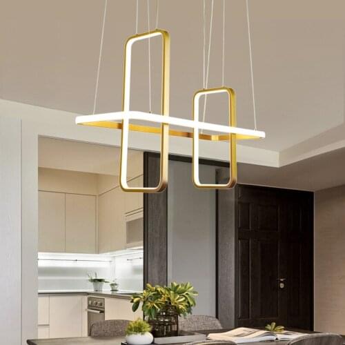 Modern led pendant lights for dining living room shop led hanging pendant lamp fixture Matte black/white/gold finished