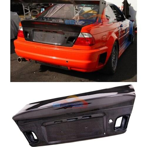 CSL STYLE REAL CARBON FIBER TRUNK LID FOR E46 COUPE 2000-2006 325 330 M3 B443