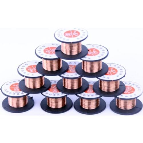 Welding Wire 10pcs 0.1mm Copper Soldering Solder PPA Link Jumper Wire Maintenance Jump Line Enamelled Repair Reel