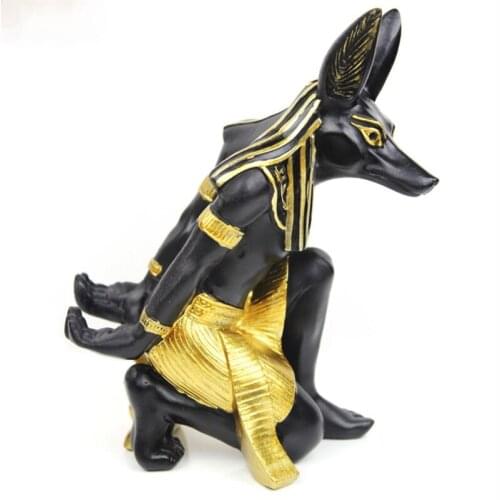 Anubis God wine rack, resin European creative wine rack, wine seat, Home decoration accessories art figurines