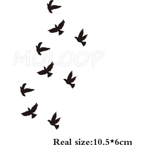 Waterproof Temporary Tattoo Sticker bird animal pattern small Tatoo Stickers Flash Fake Tattoos for girl Men Women kid