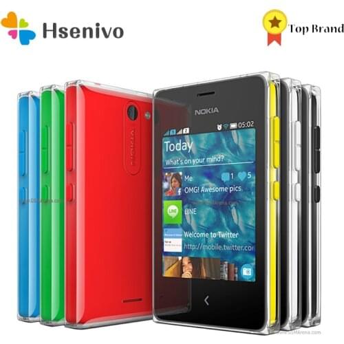 Nokia asha 502 Dual Sim Refurbished-original Nokia asha 502 Dual Sim Mobile phone 3.0' Bluetooth WIFI MP3 Cell phone 1010 mAh