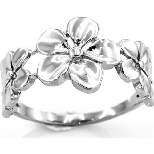 FANSSTEEL Stainless Steel Jewelry ladys Flower Ring FSR20W88