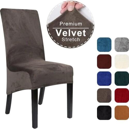 1/2/4/6 piece solid color chair cover spandex stretch chair cover suitable for kitchen restaurant wedding banquet hotel