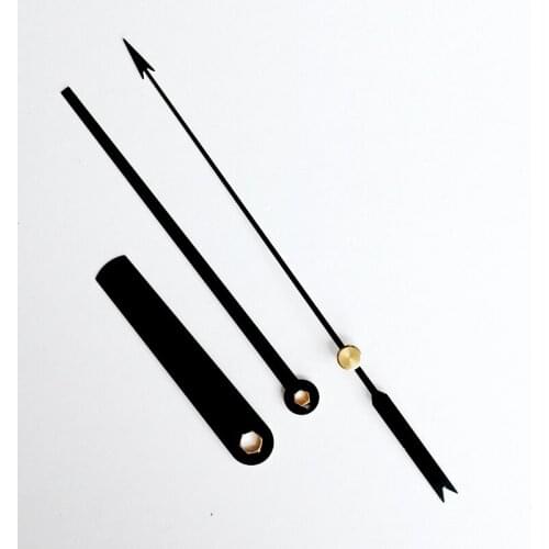 100sets S Shaft Clock Hands 527#black (just hands) Metal Aluminum DIY Hands Quartz Clock Accessory High quality DIY Clock kits