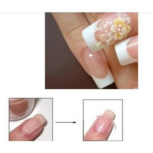 2Packs (96Pcs) Nieuwe Witte Franse Manicure Strip Nail Art Form Fringe Gidsen Sticker Diy Line Tips