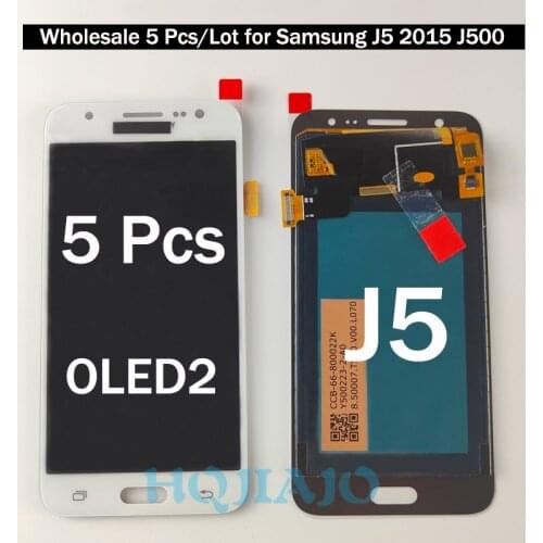 5 Piece/lot OLED2 For Samsung J5 2015 J500Y J500M J500F LCD Touch Screen Display Digitizer Assembly