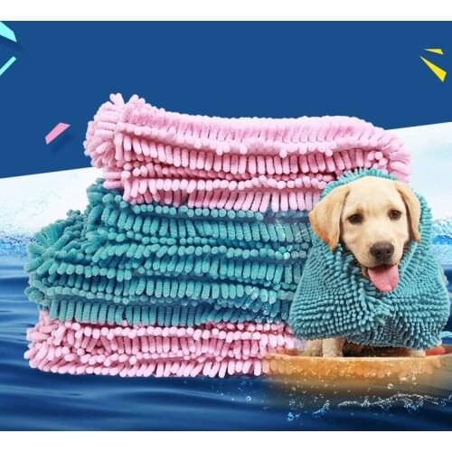 Pet Bath Towel Dog Absorbent Cat Dry Quick-drying Towels Soft Grooming Massager Absorbent Towel Multipurpose Cleaning Tool Pet