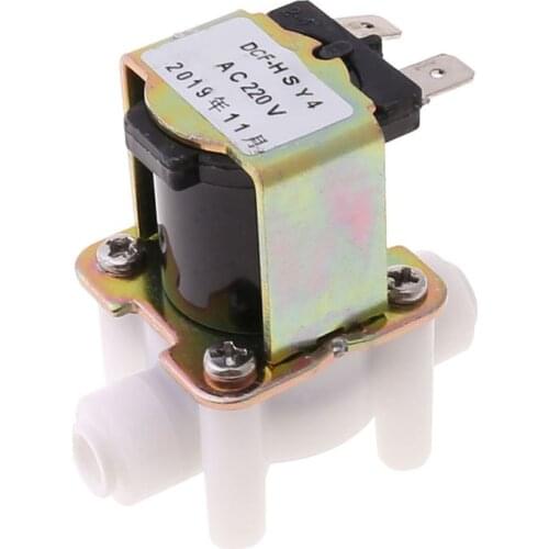 AC 220V Electric Plastic Solenoid Valve for Water Purifier Air Inlet Pipeline