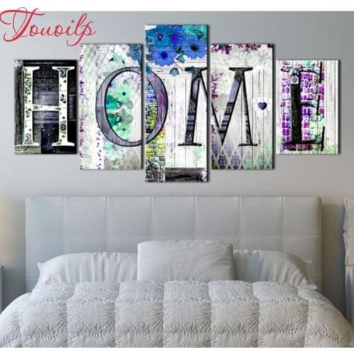 Diy Diamond embroidery home Flowers wall 5D DIY home Sweet Home 5d diamond painting Cross Stitch Multi-picture home decoration