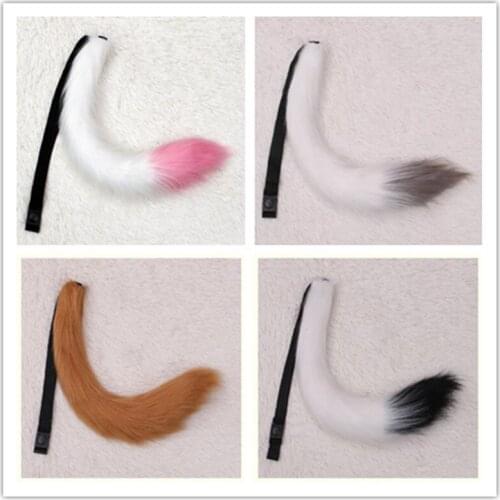Anime Animal Tail Cosplay Costumes Props Cat Fox Plush Tails Role Play Halloween Party kawaii Anime Accessories
