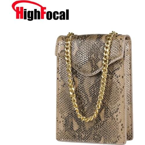 Phone Wallet Pouch Embossed Python Pattern Cow Leather With Lanyardr Pouch Phone Bag For iPhone X XS Max XR 6 6S 7 8 Plus 184