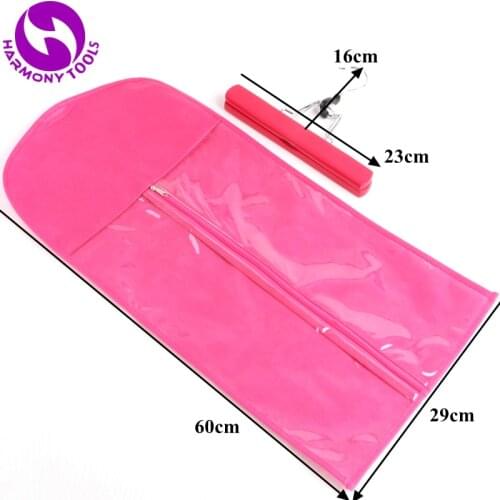 HARMONY 1 Set Pink, Black or White Hair Extension Packaging Suit Case Bag for Weft Hair Clipin Hair and Ponytail