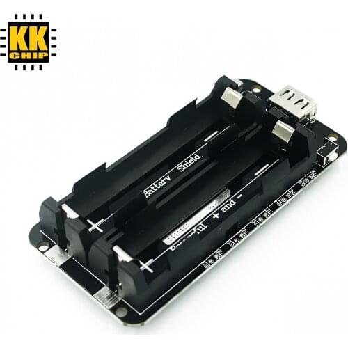 ESP8266 ESP32 Dual 18650 Lithium Battery Shield V8 5V 2.2A 3V 1A Mobile Power Bank Battery Charging Module Micro USB For Arduino