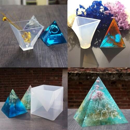 Food Grade Soap Candle Making Tools Silicone Molds Dried Flower Style Resin Crystal Casting DIY 20x20x20mm