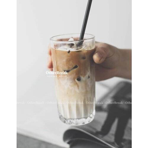Nordic Round Glass Cup Coffee Transparent Modern Korean Glass Cup Minimalist Geometric Canecas Divertidas Home Products BL50BL