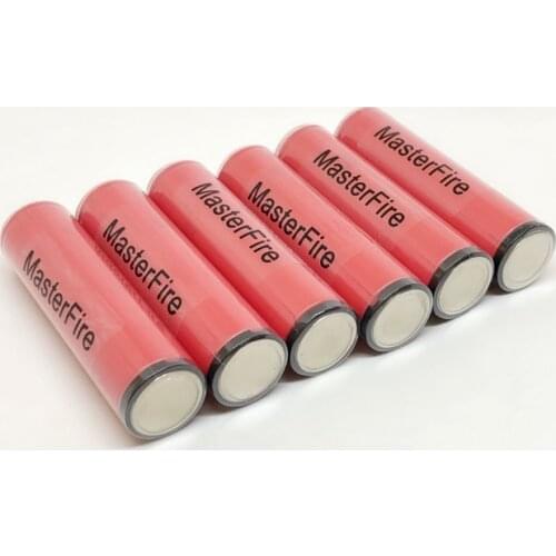 MasterFire 10pcs/lot Genuine Protected Sanyo 18650 NCR18650GA 3.7V 3500mAh Rechargeable Lithium Battery 10A Discharge with PCB