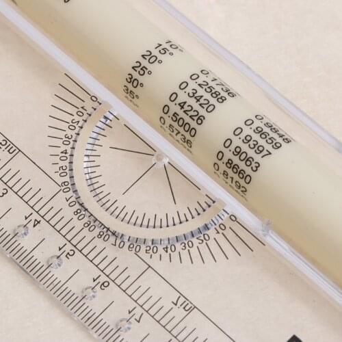 Rolling Parallel Ruler Foot Inch Metric Angle Rule Balancing Scale Multi-Purpose