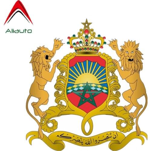 Aliauto Fashion Car Sticker Morocco Coat of Arms Auto Styling Vinyl Decal Cover Scratches for Mitsubishi Ford Focus,12cm*12cm