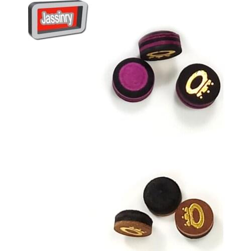 Jassinry 6pcs 10mm/11mm radian Glue-on Snooker Cue Tips 2colors optional 6layers Pool cue tips Billiards Accessories