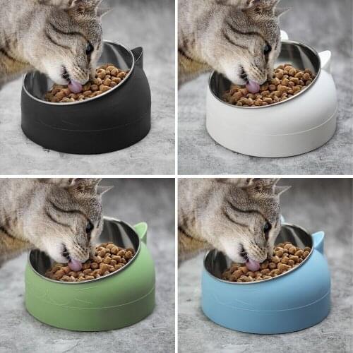 Non-Slip Cat Bowl Dog Bowl 15 Degree Oblique Mouth Pet Feeding Cat Water Bowl For Cats Food Pet Bowls For Dogs Feeder