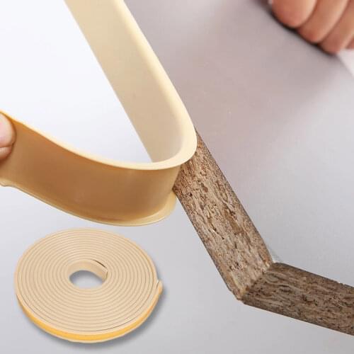 1M Self Adhesive PVC Edge Banding Strip Sealing Tape 12/15/18mm U-shaped Furniture Cabinet Desk Edge Guard Protector