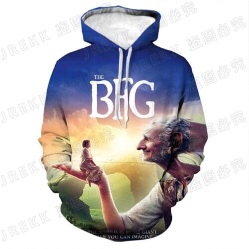 2021 New The BFG 3D Print Sweatshirts Men Women Children Fashion Hoodies Long Sleeve Cool Coat Casual Clothing