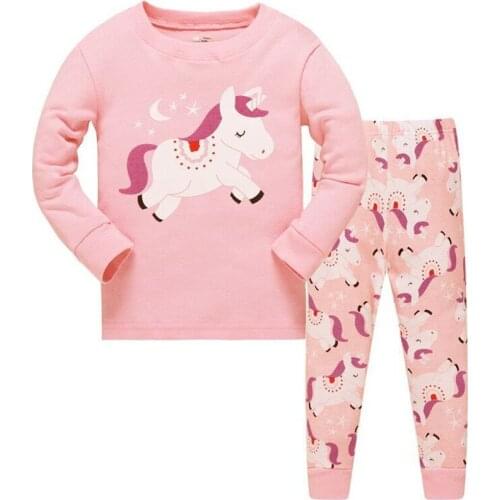 Jumping Meters New Arrival Owls Print Fashion Autumn Winter Girls Sleepwear Fashion Childrens Home Clothes Kids Pyjamas Costume