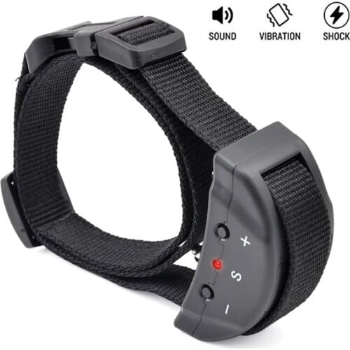 7 Level Sensitivity Electric Dog Training Collar Pet Dog Anti Barking Device Collar Electric Shock Bark Trainer Equipment