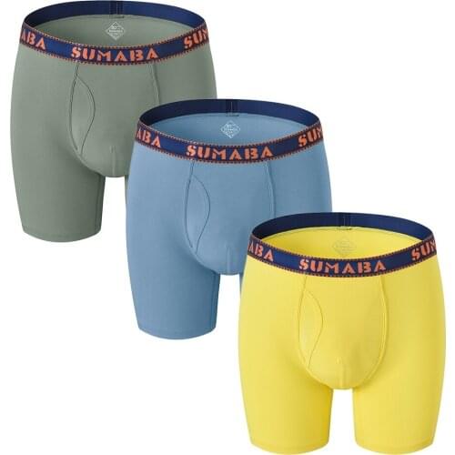 Mens Boxer-Shorts Underwear Comfortable Breathable Male Panties Lingerie Multicolor Combination 3 PCS/Lot Mens Boxer Briefs