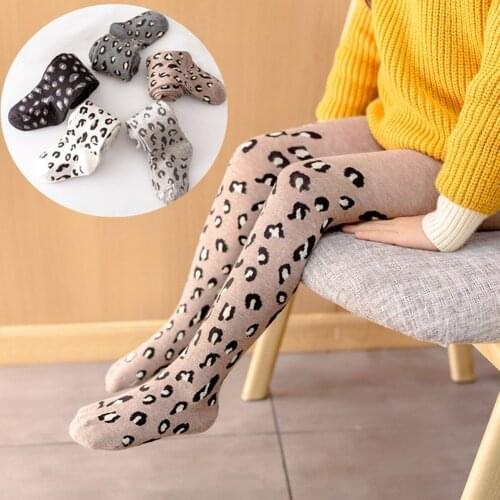 Test Spring Autumn Tights For Girls Children Leopard Printing Pantyhose Cotton Girls Stockings Toddler Tights Baby Kid Underwear