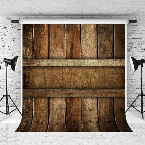 VinylBDS Retro Wood Newborn Photography Props Stage Photography Backdrop For Boys Washable Seamless Cutom Photography Backdrops