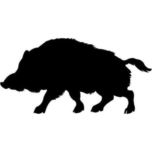 Fun Little Animal Wild Boar Pattern Car Motorcycle Decoration Decal Pvc Creative Sunscreen Waterproof Car Sticker 15cm * 7cm