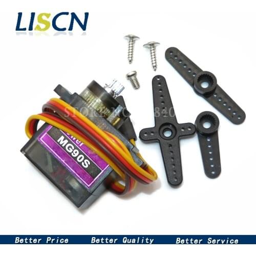 10pcs MG90S Metal gear Digital 9g Servo For Rc Helicopter plane boat car MG90 90S 9G