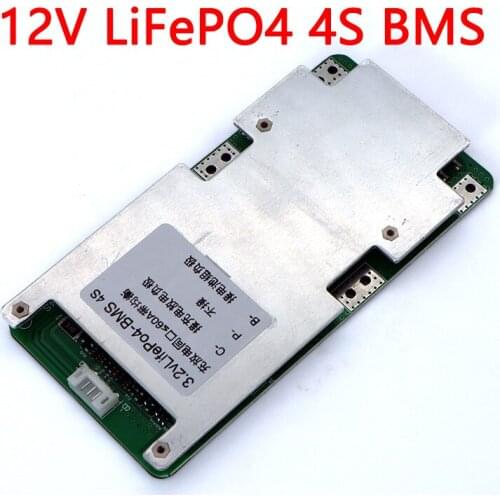 3.2V 4S LiFePO4 Lithium Battery pack 12V 60A 150A BMS for Energy Storage solar system PCB With Balance