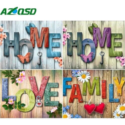AZQSD Adult Coloring By Numbers Home Handpainted Gift Painting By Number Canvas Kits Blackboard Home Living Room Art Craft