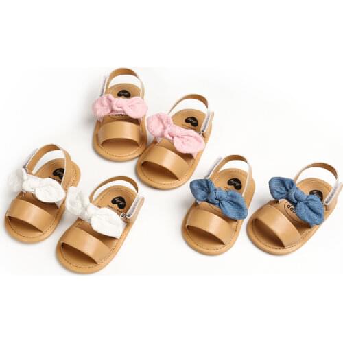 Newborn Baby Kids Girl Summer Casual Cute Bowknot Shoes Anti-Slip Soft Sole Sandals baby shoes girls toddler shoes