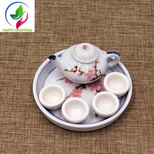 Tea set, childrens Kungfu tea set, ceramics, Chinese style, childrens Kungfu tea, mini ornaments