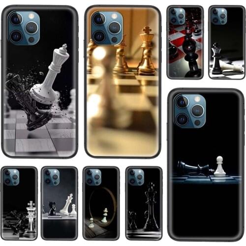 Black And White Chess For Xiaomi Mi11 Mi 11 Pro Ultra Lite 10T 10S Mi9 Poco X3 NFC F3 For Womens Cell Phone Skin Shell