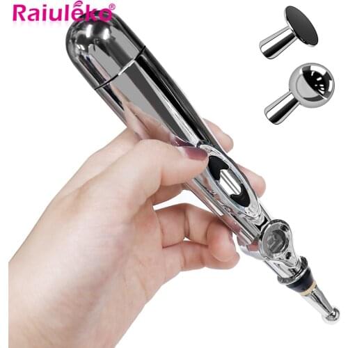 Electronic Acupuncture Pen Electric Meridians Laser Therapy Heal TENS Pulse Massage Pen Meridian Energy Pen Relief Pain Tools