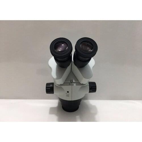 Jeweler Simul-focal 7X-45X Trinocular Zoom Stereo Microscope Head Simul-focal Industrial Microscope WF10X 20mm Eyepiece Lens