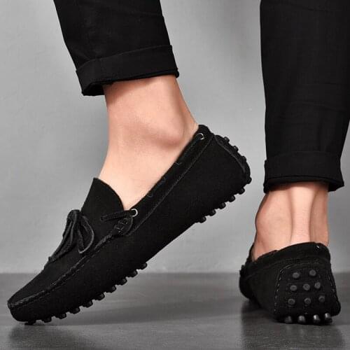 2021 Summer Autumn Men Original Casual Fashion Boat Shoes Genuine Leather Casual Comfortable Loafers Breathable Slip on Loafers