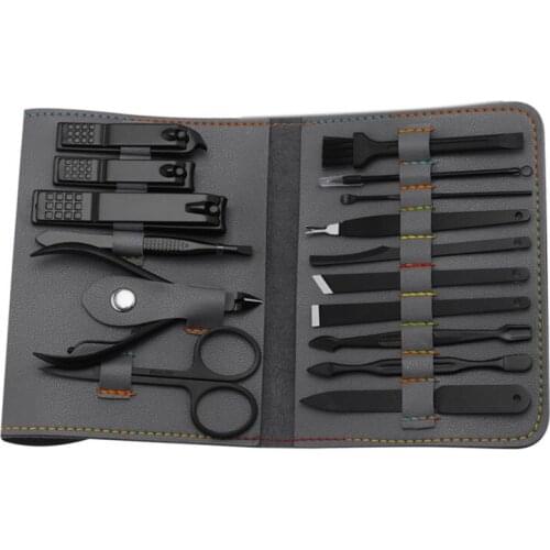 Manicure Set, Pedicure Kit for Fingernail Toenail Care, 16 in 1 Manicure Toenail Clippers Fingernail Clippers