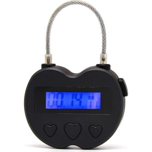 HOT-Smart Time Lock LCD Display Time Lock Multifunction Travel Electronic Timer, Waterproof USB Rechargeable Temporary Timer Pad