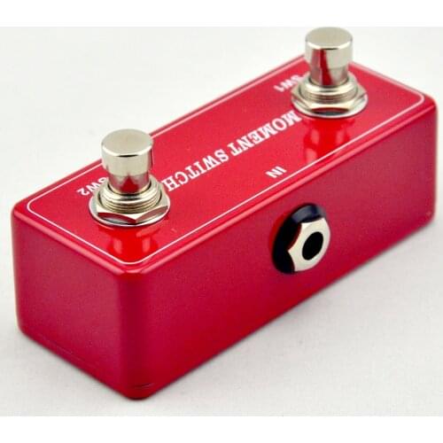 NEW Dual Button Momentary Footswitch Stomp Box OFF-(ON) For Guitar AMP Free Shipping