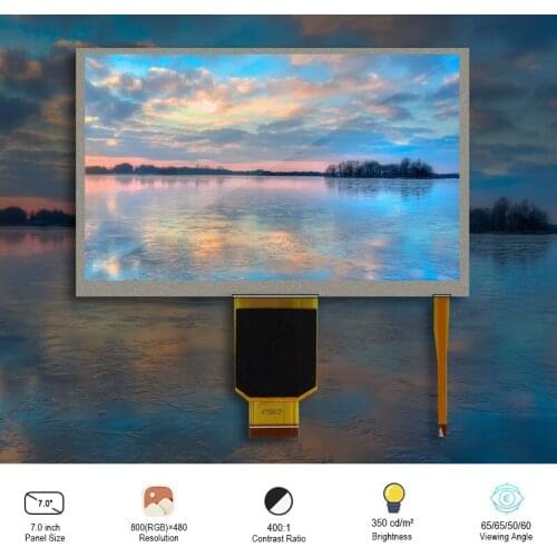 Original SAMSUNG LMS700KF05 7 Inch TFT Resolution Parallel SRGB 40 Pins FPC LCM 800*480 Touch Lcd Display