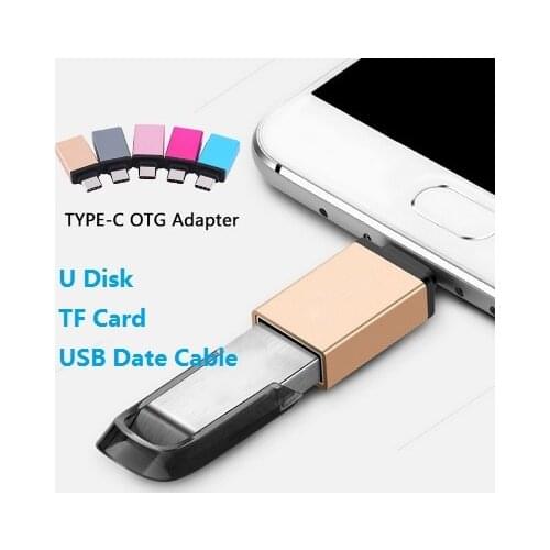 Type-C OTG USB 3.1 To USB2.0 Type-A Adapter Connector For Xiaomi Huawei Samsung Mouse Keyboard USB DIsk Flash Phone Accessories